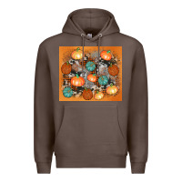 Coffee cowhide pumpkin Premium Hoodie - AdoDesignShop