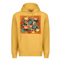 Mustard cowhide pumpkin Premium Hoodie - AdoDesignShop