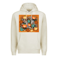 Oatmeal Heather cowhide pumpkin Premium Hoodie - AdoDesignShop