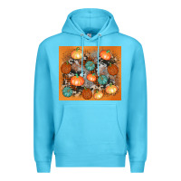 Ocean Blue cowhide pumpkin Premium Hoodie - AdoDesignShop