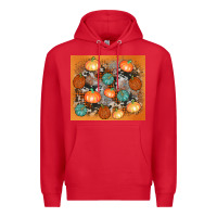 Red cowhide pumpkin Premium Hoodie - AdoDesignShop