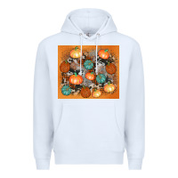 White cowhide pumpkin Premium Hoodie - AdoDesignShop
