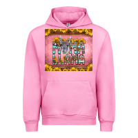 Fuchsia Pink mama llama sunflowers Urban Hoodie - LillyAllenDesigns