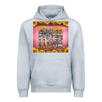 Heather Grey mama llama sunflowers Urban Hoodie - LillyAllenDesigns