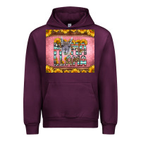 Mauve Wine mama llama sunflowers Urban Hoodie - LillyAllenDesigns