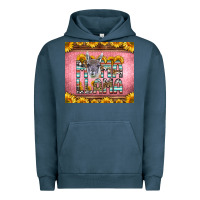 Pigment Midnight Navy mama llama sunflowers Urban Hoodie - LillyAllenDesigns