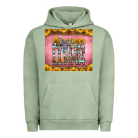 Pigment Oil Green mama llama sunflowers Urban Hoodie - LillyAllenDesigns