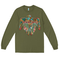 Army Green wild soul thunderbird Long Sleeve Tee - BarkalooDesign