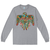 Heather Grey wild soul thunderbird Long Sleeve Tee - BarkalooDesign