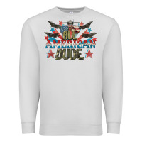 Dove Grey All American dude 4th of July Premium Sweatshirt - CowGirlArtShop