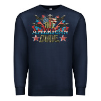 Navy All American dude 4th of July Premium Sweatshirt - CowGirlArtShop