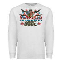 Oatmeal Heather All American dude 4th of July Premium Sweatshirt - CowGirlArtShop