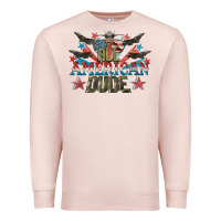 Pale Pink All American dude 4th of July Premium Sweatshirt - CowGirlArtShop
