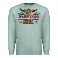 Seafoam All American dude 4th of July Premium Sweatshirt - CowGirlArtShop