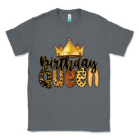 Charcoal Heather birthday queen Classic Tee - MaliasSmallBusiness