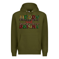Army Green merry and bright Premium Hoodie - AdoDesignShop
