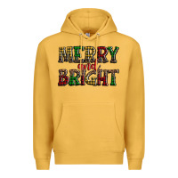 Mustard merry and bright Premium Hoodie - AdoDesignShop