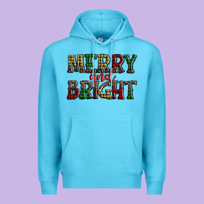 Merry And Bright Premium Hoodie Designed By Adodesignshop