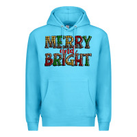 Ocean Blue merry and bright Premium Hoodie - AdoDesignShop