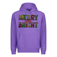 Purple merry and bright Premium Hoodie - AdoDesignShop