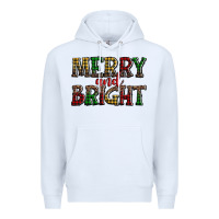 White merry and bright Premium Hoodie - AdoDesignShop