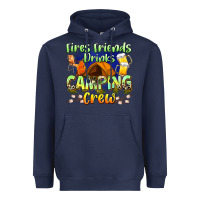 Navy fires friends drinks camping crew Heavyweight Hoodie - Zillion Design Studio