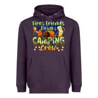 Plum fires friends drinks camping crew Heavyweight Hoodie - Zillion Design Studio