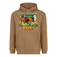 Fires Friends Drinks Camping Crew Heavyweight Hoodie | Teevron
