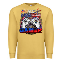 Antique Gold All American gamer 4th of july Premium Sweatshirt - CowGirlArtShop