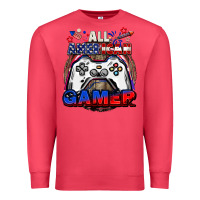 Cardinal All American gamer 4th of july Premium Sweatshirt - CowGirlArtShop
