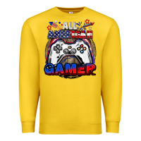 Lemon All American gamer 4th of july Premium Sweatshirt - CowGirlArtShop