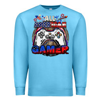 All American Gamer 4th Of July Premium Sweatshirt | Teevron
