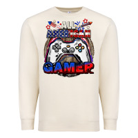 Sandshell All American gamer 4th of july Premium Sweatshirt - CowGirlArtShop