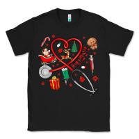Black christmas nurse Classic Tee - MaliasSmallBusiness