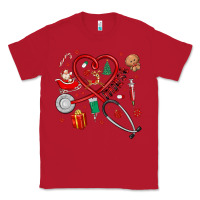 Red christmas nurse Classic Tee - MaliasSmallBusiness