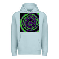 Blue Mist halloween tie dye pattern black Premium Hoodie - RanaPortraitStore