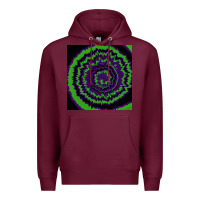 Burgundy halloween tie dye pattern black Premium Hoodie - RanaPortraitStore