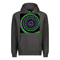 Charcoal Heather halloween tie dye pattern black Premium Hoodie - RanaPortraitStore