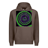Coffee halloween tie dye pattern black Premium Hoodie - RanaPortraitStore