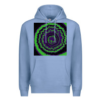 Colony Blue halloween tie dye pattern black Premium Hoodie - RanaPortraitStore