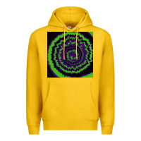 Lemon halloween tie dye pattern black Premium Hoodie - RanaPortraitStore