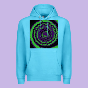Halloween Tie Dye Pattern Black Premium Hoodie Designed By Ranaportraitstore