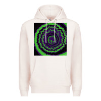 Pale Pink halloween tie dye pattern black Premium Hoodie - RanaPortraitStore