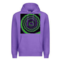 Purple halloween tie dye pattern black Premium Hoodie - RanaPortraitStore