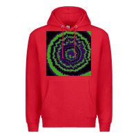 Red halloween tie dye pattern black Premium Hoodie - RanaPortraitStore