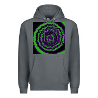 Rock halloween tie dye pattern black Premium Hoodie - RanaPortraitStore