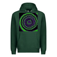 Sports Green halloween tie dye pattern black Premium Hoodie - RanaPortraitStore