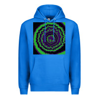 True Royal halloween tie dye pattern black Premium Hoodie - RanaPortraitStore