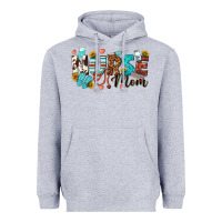 Heather Grey nurse mom Heavyweight Hoodie - texasbilliewilder