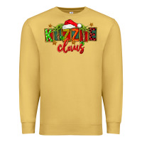 Antique Gold Christmas kizzie claus Premium Sweatshirt - FaDigitalArtStudio